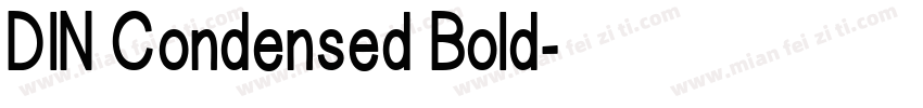 DlN Condensed Bold字体转换